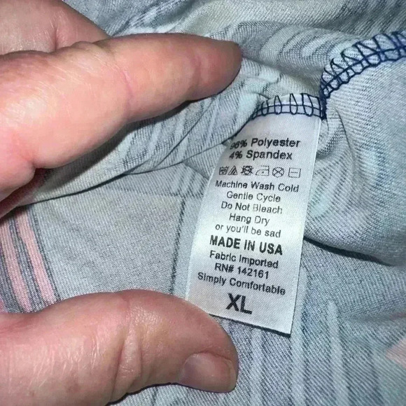 Lularoe Blue XL Geometric a line Azure Skirt . NWT. Pink , coral, turquoise . - Picture 3 of 6